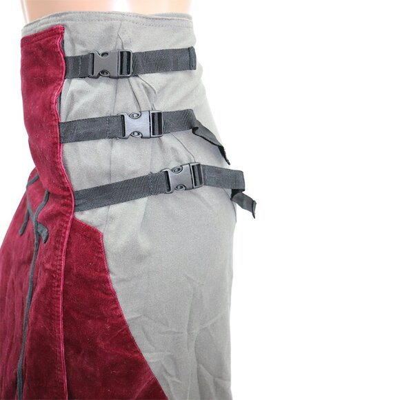 Edgy Avant Garde Y2K Pygmees Hi Low Skirt Side Buckles M - Picture 4 of 5